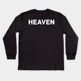 HEAVEN Typography Kids Long Sleeve T-Shirt